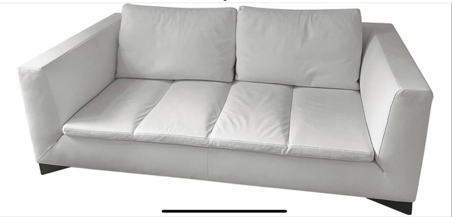 Ligne Roset 2-seater leather sofa