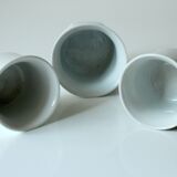Set with 3 ceramic planter for cactus, vintage from the 1970s