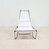 A pair of low chairs. France 70s