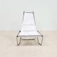 A pair of low chairs. France 70s