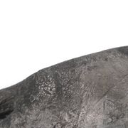Cast iron silver-coloured catchall in the shape of a hand, 1970s sculpture.