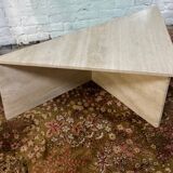 Travertine coffee table