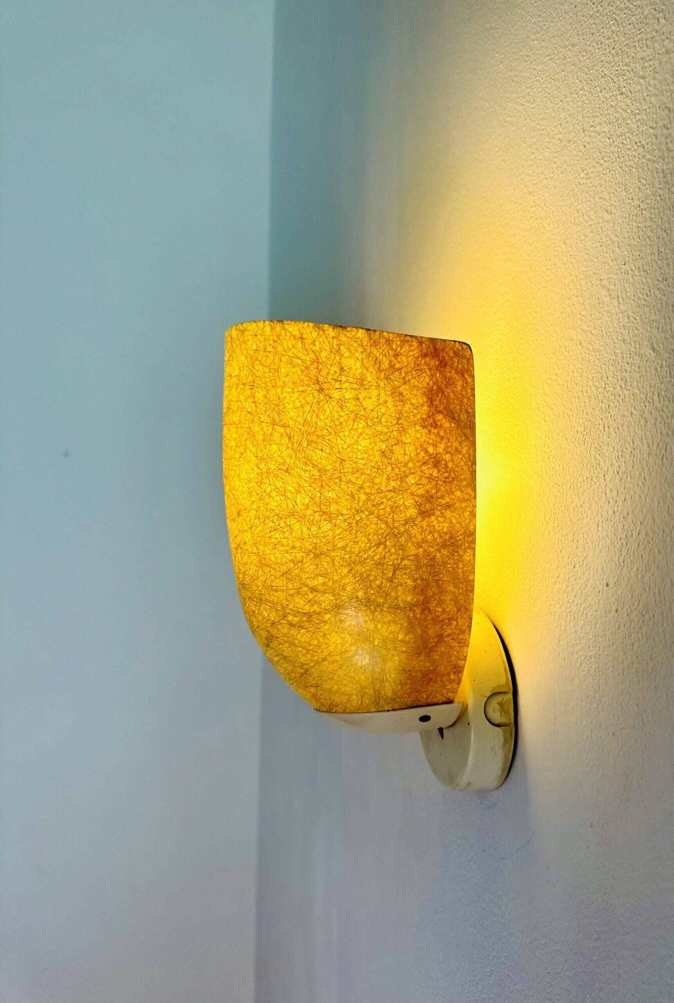 Model Nd11 Fiberglass Wall Lamp By Louis Kalff For Philips, The Netherlands 1950S
