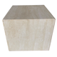 Cube en travertin table de chevet ou socle vers 1970-1980