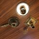 Lot de 3 bougeoirs en laiton et métal argenté