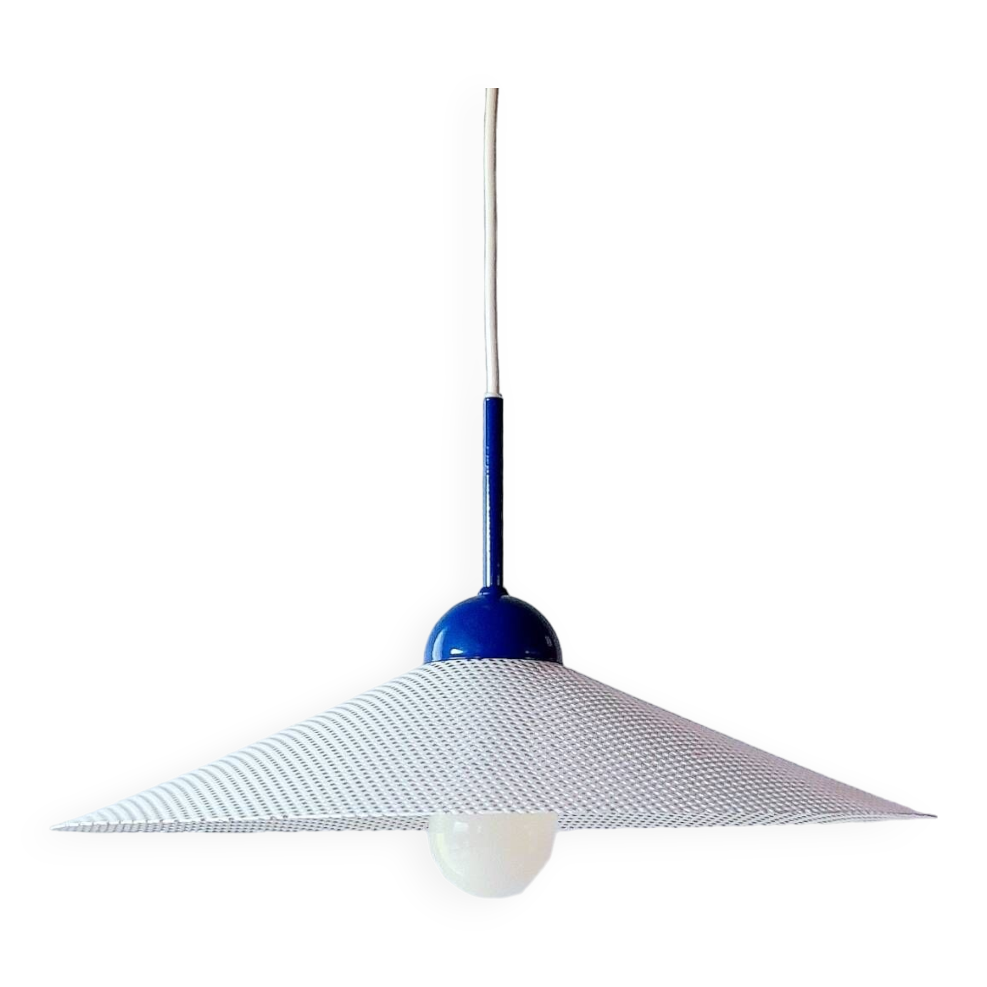 Suspension en métal perforé ,années 80.