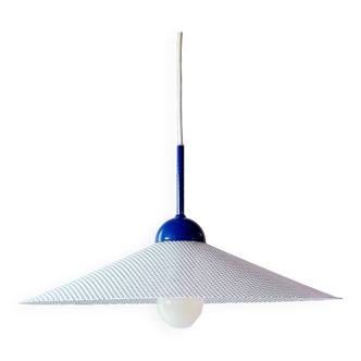Perforated metal pendant light, 1980s.