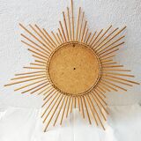 Rattan sun mirror 60 - 66x66xm