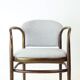 Curved wooden armchair, Czechoslovakia, 1950s