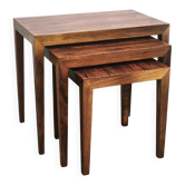 Tables gigognes Severin Hansen pour Haslev, Danemark, années 1960.
