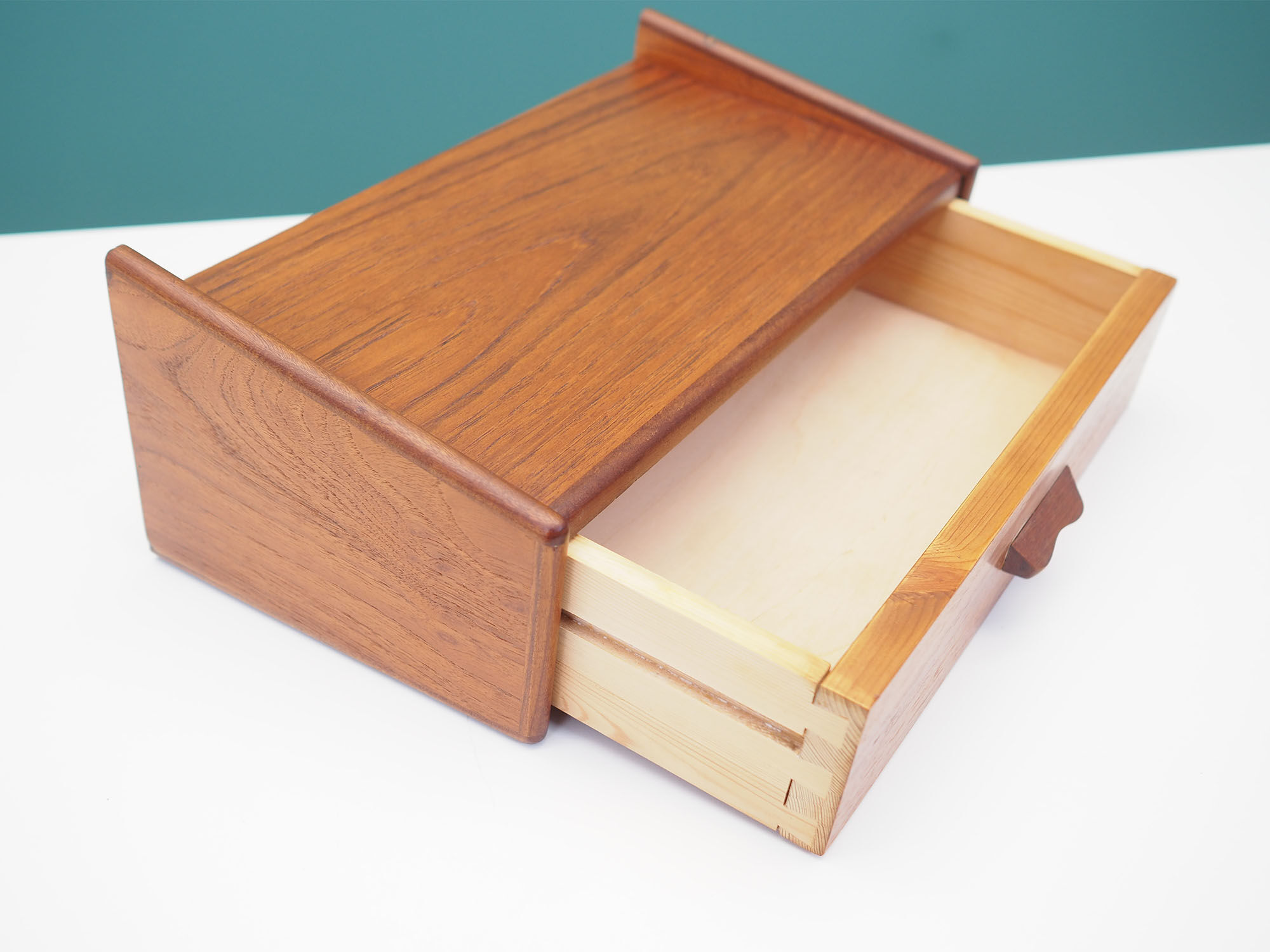 Teak hanging drawer, Danish design, 1970s, Denmark
