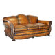 Restored vintage leather sofa from a gentleman's Victorian club.