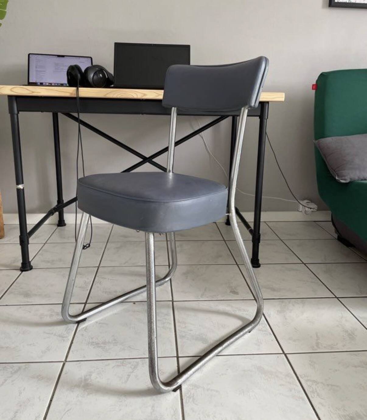 Chaise Designer "Ronéo" années 50 – style industriel - mid-century