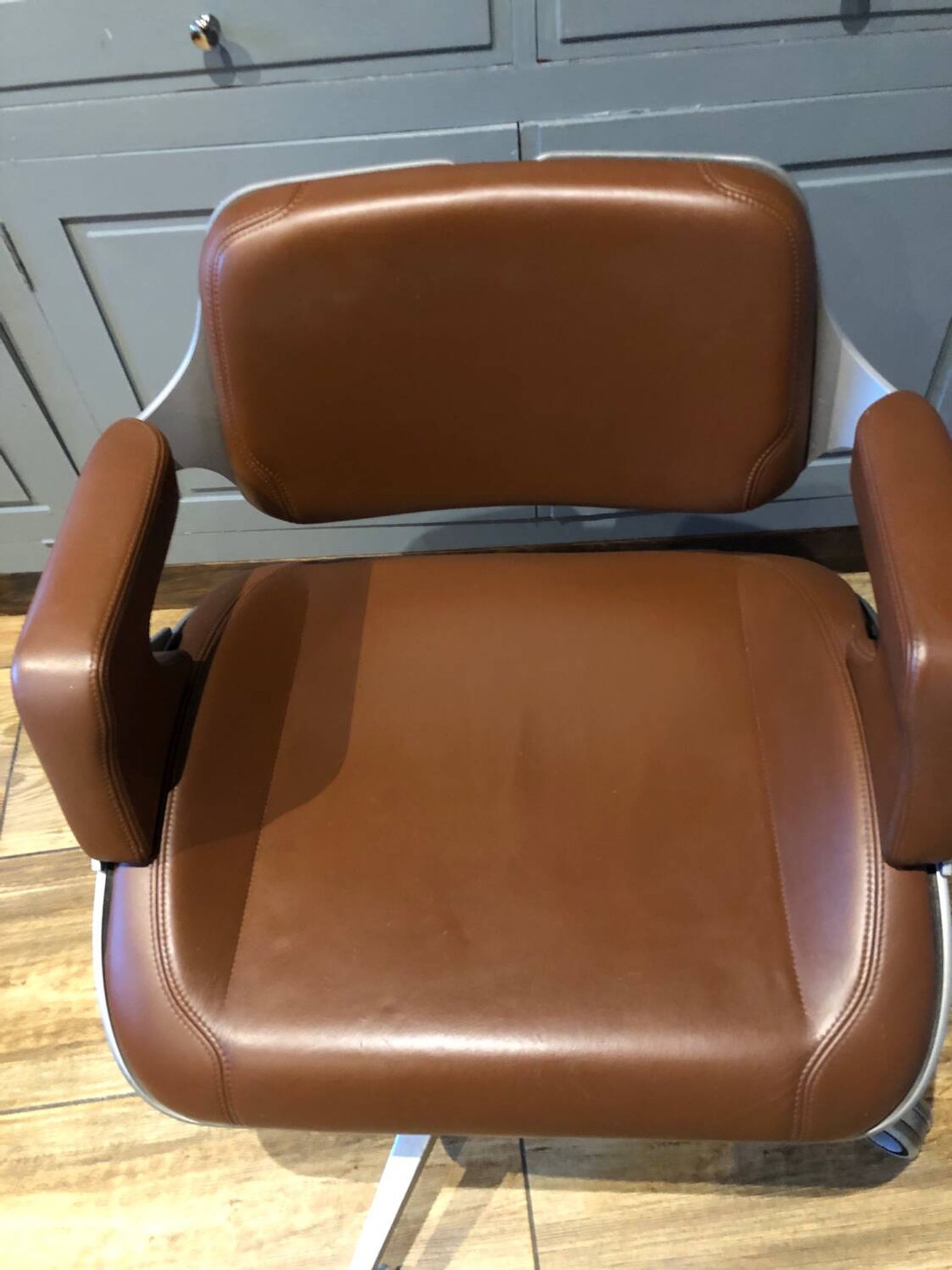 Vintage designer office chair Hadi Teherani Silver 101 S for Intersthul Germany