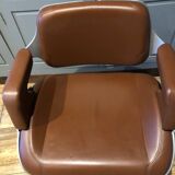 Chaise de bureau vintage designer Hadi teherani silver 101 S pour intersthul Allemagne