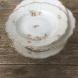 Lot de 6 assiettes fleurs