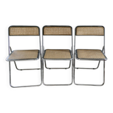 3 Elios Colle folding chairs by Elsa Italy, 70s-80s