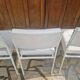 Vintage faux leather chairs