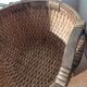 Vintage woven rattan basket - Traditional Asian wickerwork