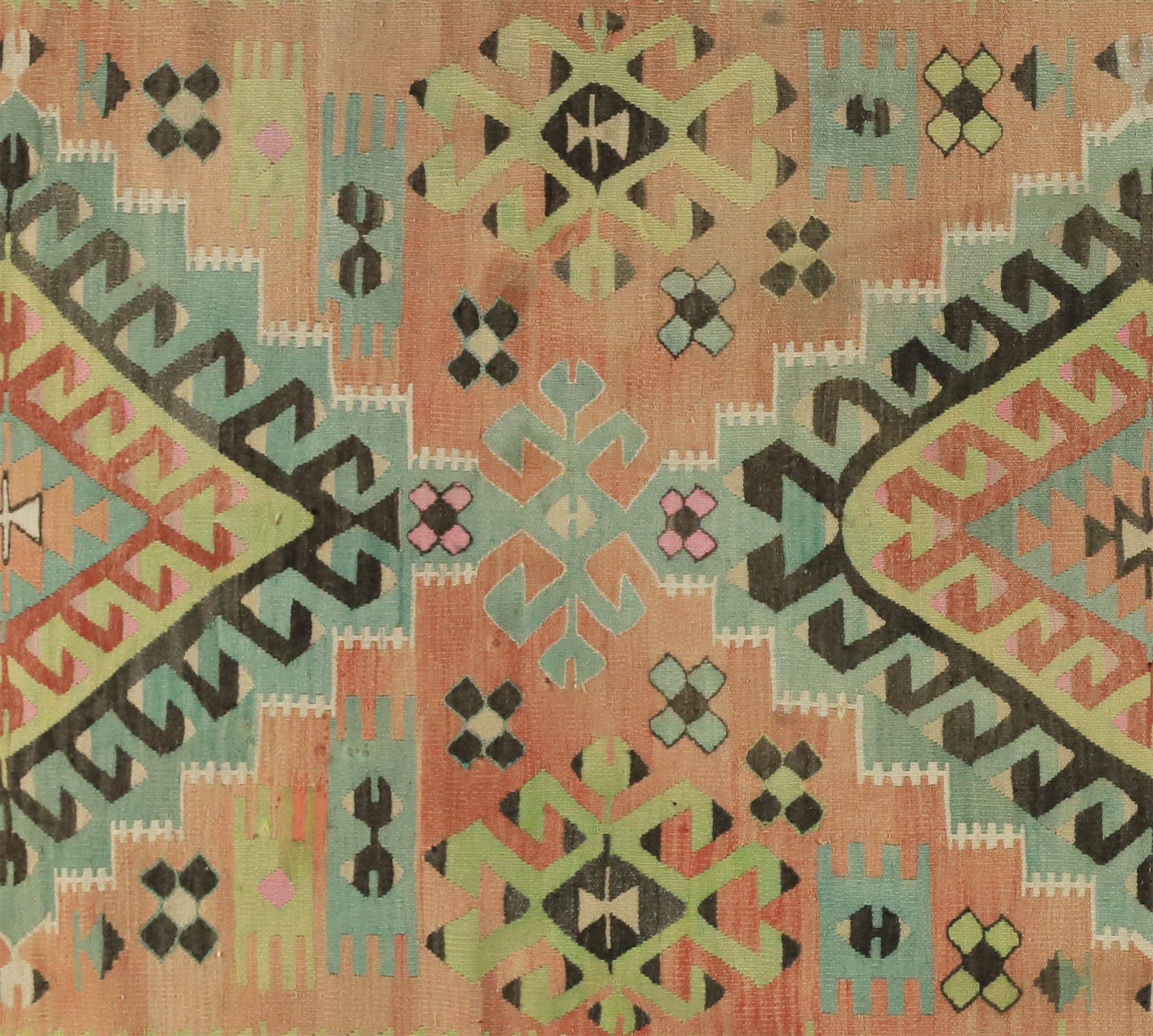 Anatolian handmade kilim rug 298 cm x 154 cm