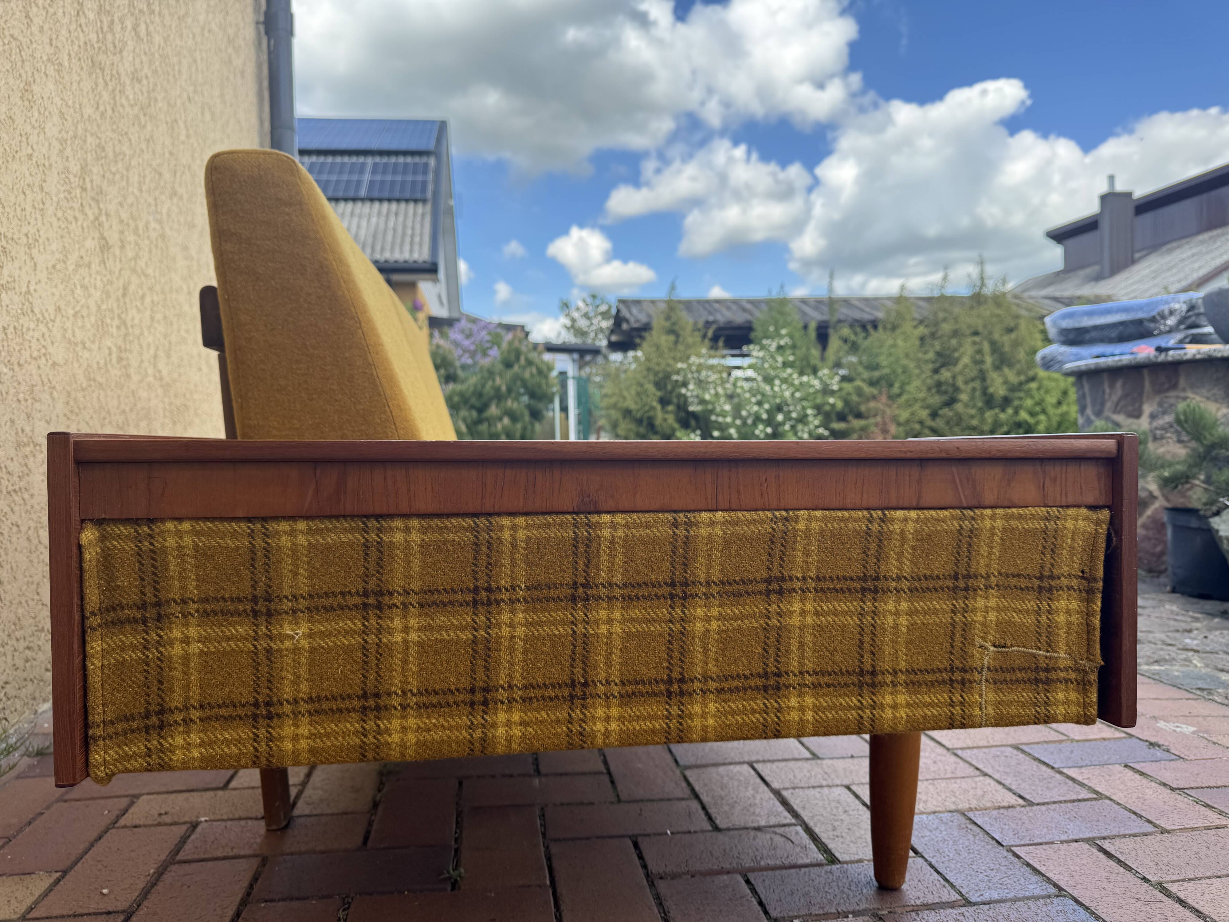Vintage Scandinavian retro daybed MidCentury 1960s