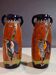 Pair of Art Deco Amphora Vases – Bohemia 1920s – Birds – 38 cm