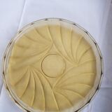 Plateau verre jaune
