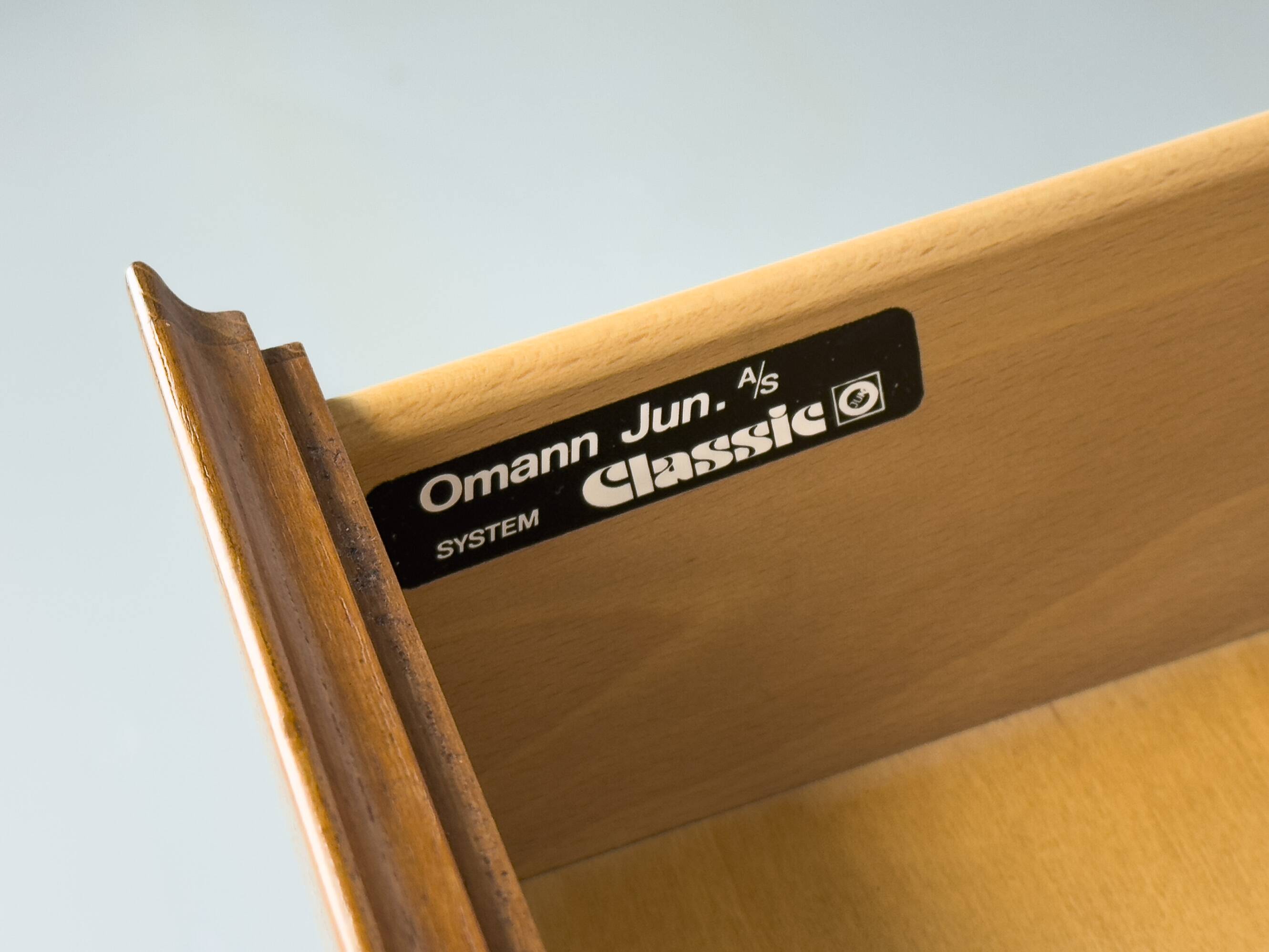 Armoire en teck avec tiroir d'Omann Jun, années 1960