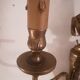 Pair of Louis XVI style sconces in gilded bronze