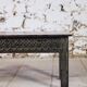 Table basse en bois sculptée indienne