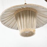 Vintage swivel applicator with Germany 1960s textile lampshade