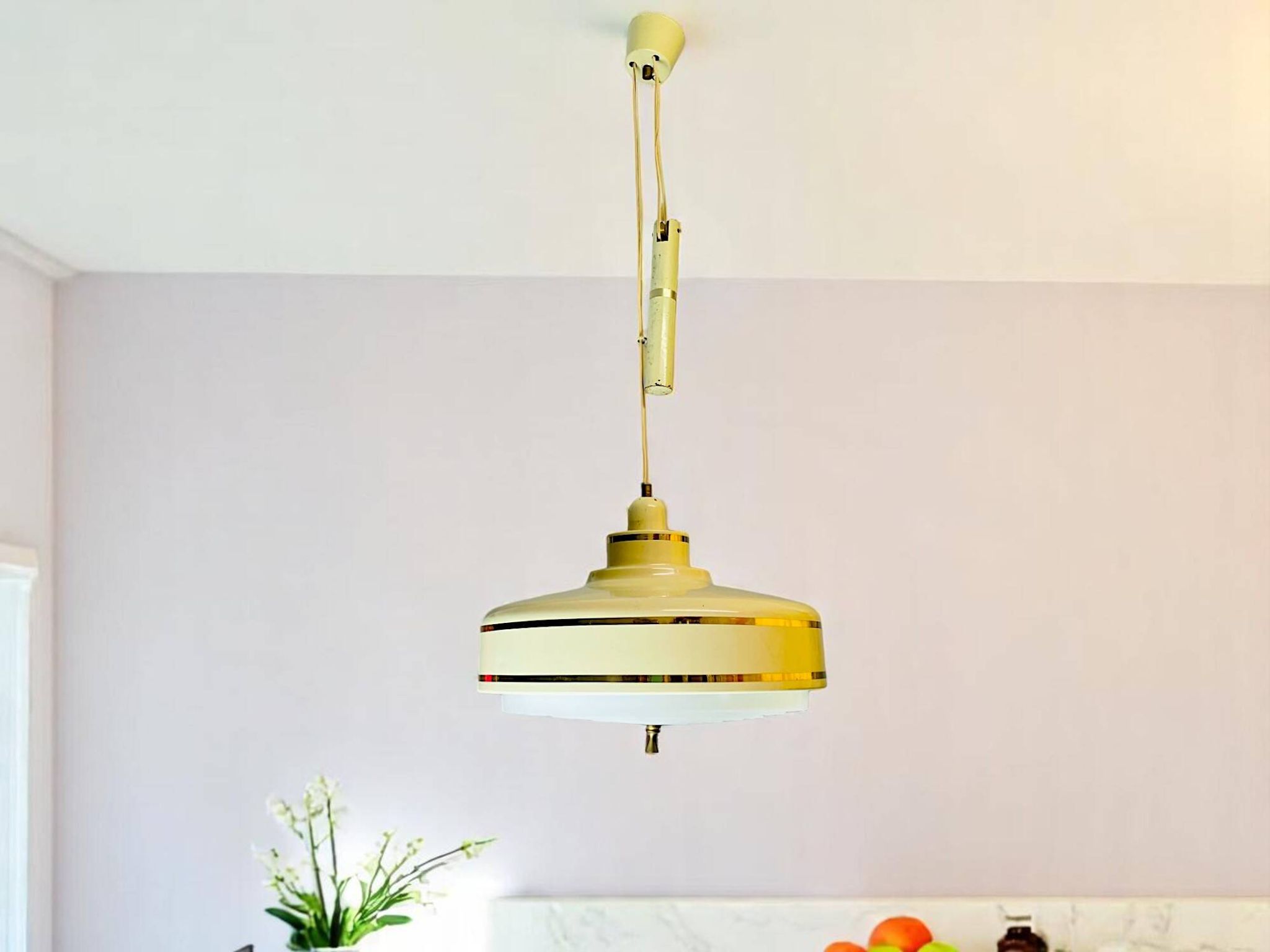Lumière de plafond de cuisine à hauteur réglable de style danois moderne