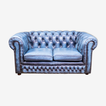 Chesterfield sofa original blauw