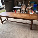 Large oak farm table