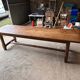 Large oak farm table