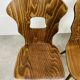3 Gentiane Baumann chairs from the 60s, bistro style