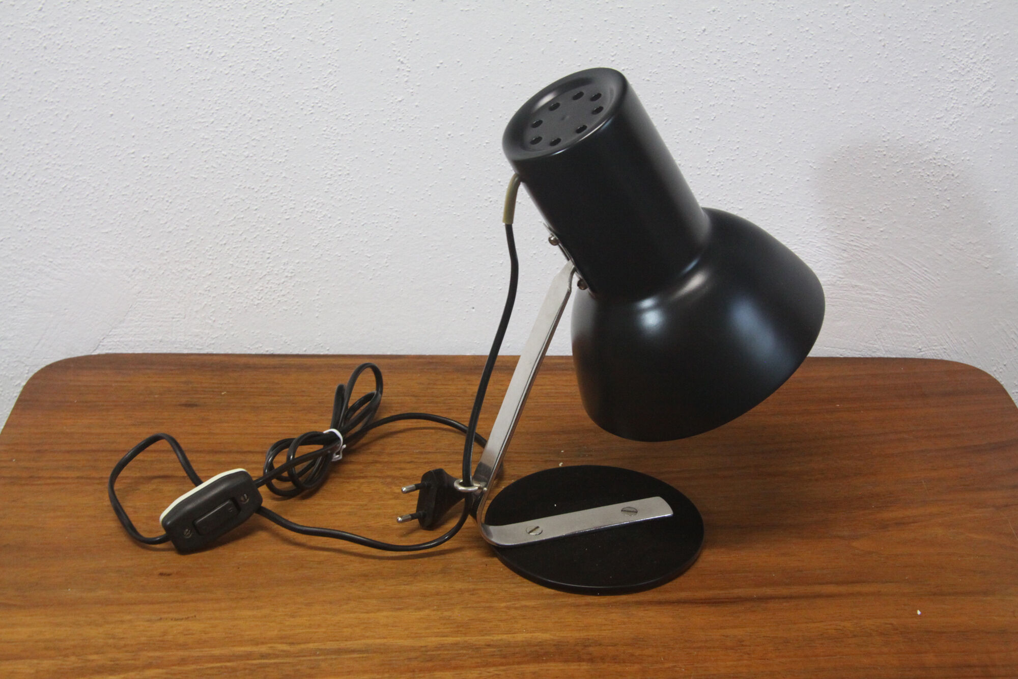 Black table lamp, 60's