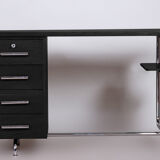 Restored Bauhaus Oak Writing Desk Designed by Jindrich Halabala, 1930s, Czechia