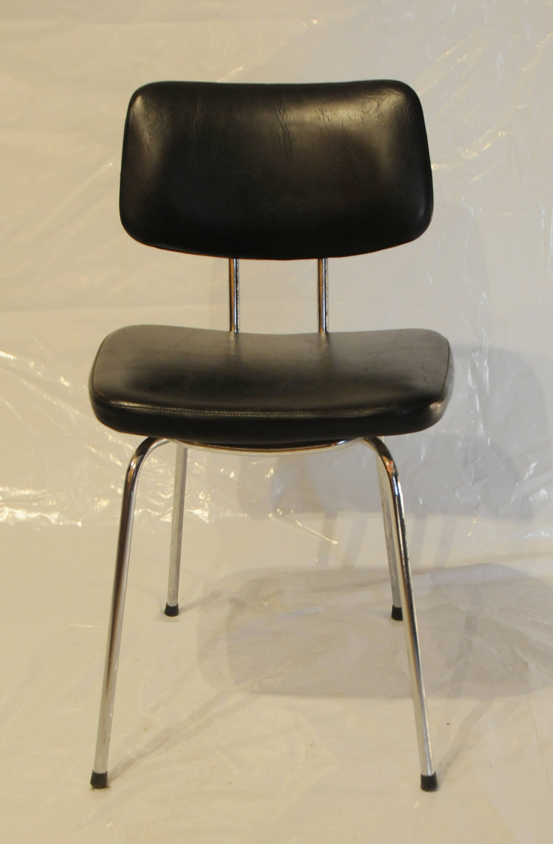 Black skai chair
