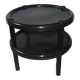 Table noire avec 2 plateaux, 1970