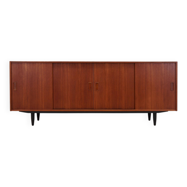 Enfilade en teck, design danois, années 1970, production : Danemark