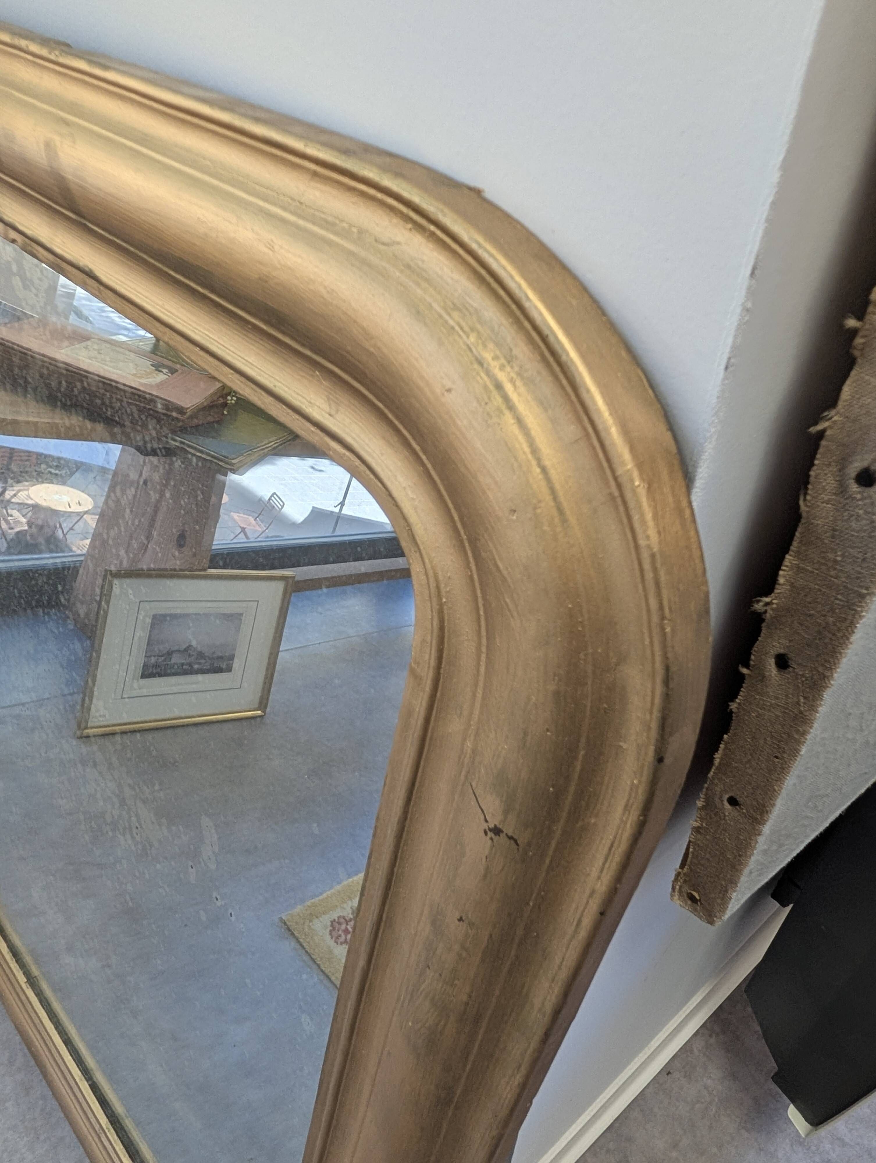 Miroir Louis-Philippe doré 60x81cm