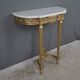 Petite console en marbre et bois doré, style Louis XVI – début XXe
