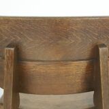 Set of four solid oak dining chairs, The Netherlands 1970's