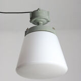 Vintage opaline glass pendant lamp, 1970s