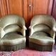 Paire de fauteuils crapauds
