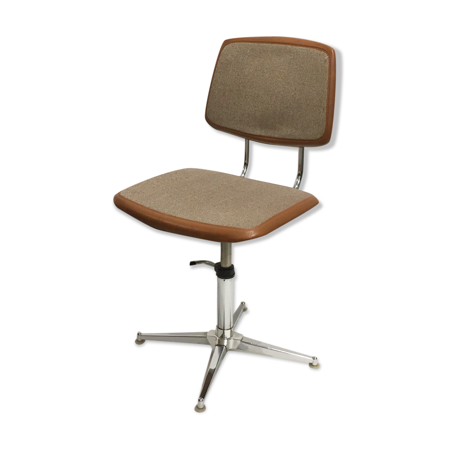 60s camel office chair