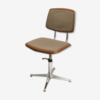 60s camel office chair