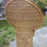 Emmanuelle armchair in rattan years 50