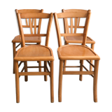 Lot of 4 vintage bistro chairs